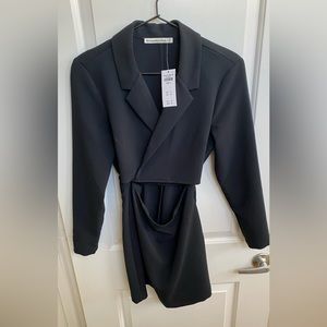 Abercrombie and Fitch Wrap-Front Cutout Blazer Dress